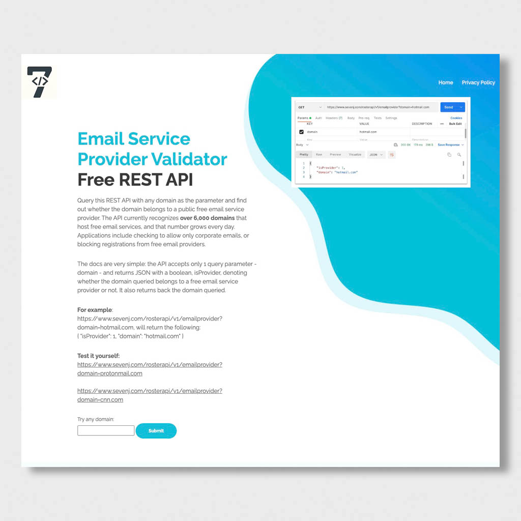 Email Provider Validator API Service
